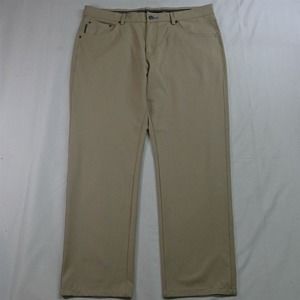 Carnoustie Tech by Aristo Eighteen 38 x 3 Khaki 5 Pocket‎ Straight Golf Pants
